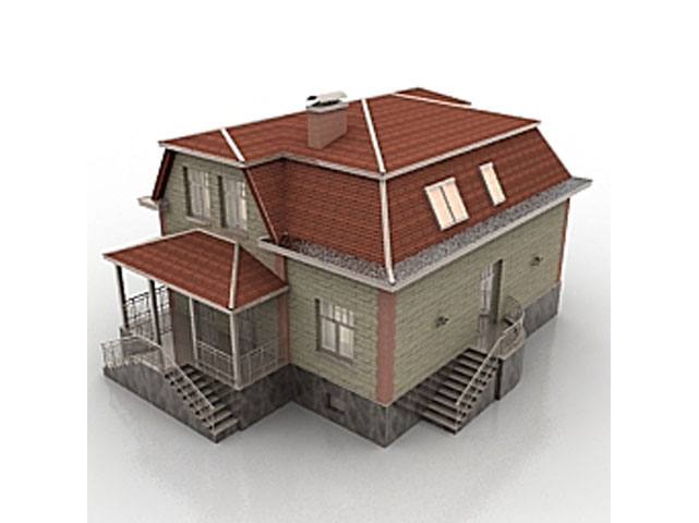 Free House N5 3D model_1 For Architecture 3Ds Max Model Download